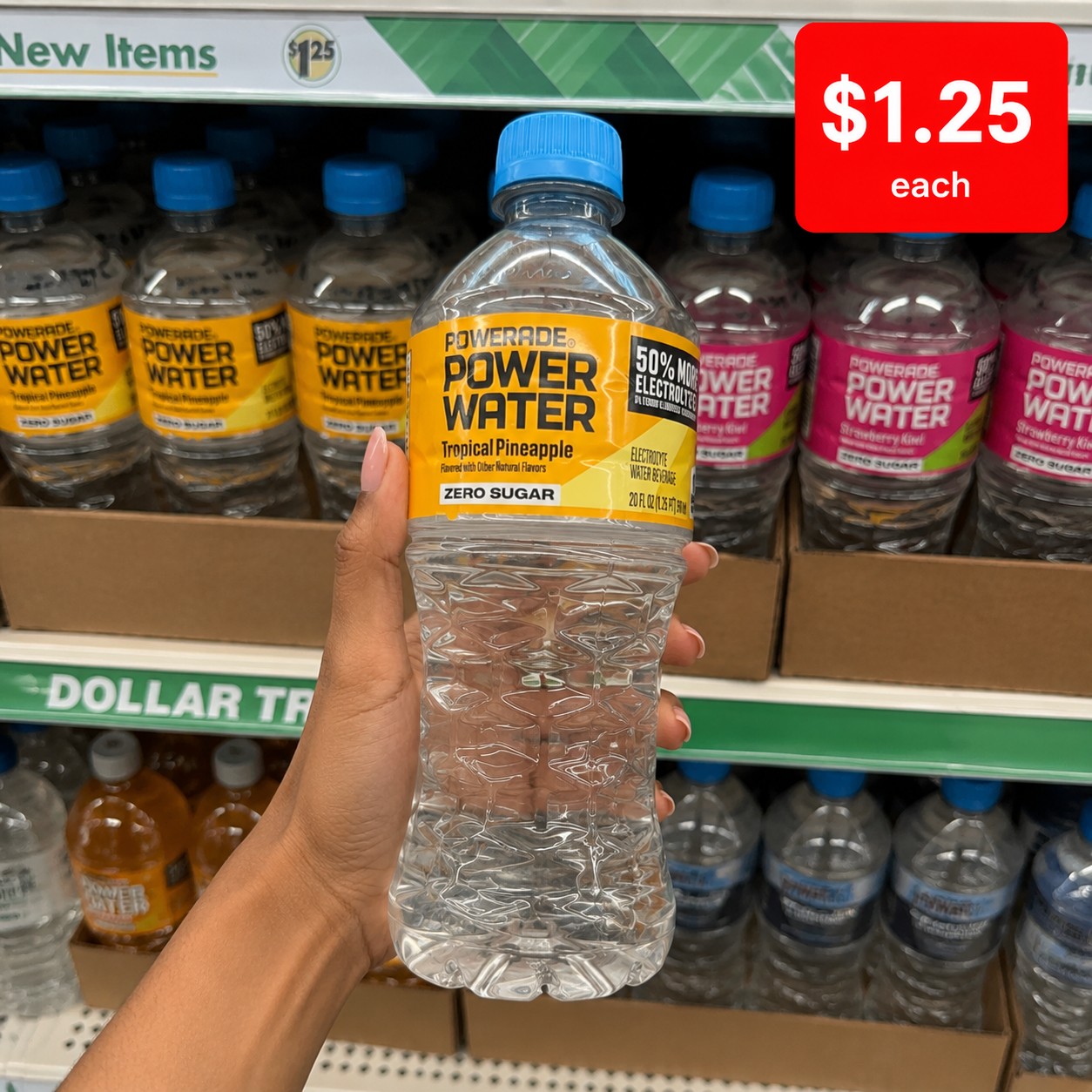POWERADE POWER WATER Tropical Pineapple Zero Sugar