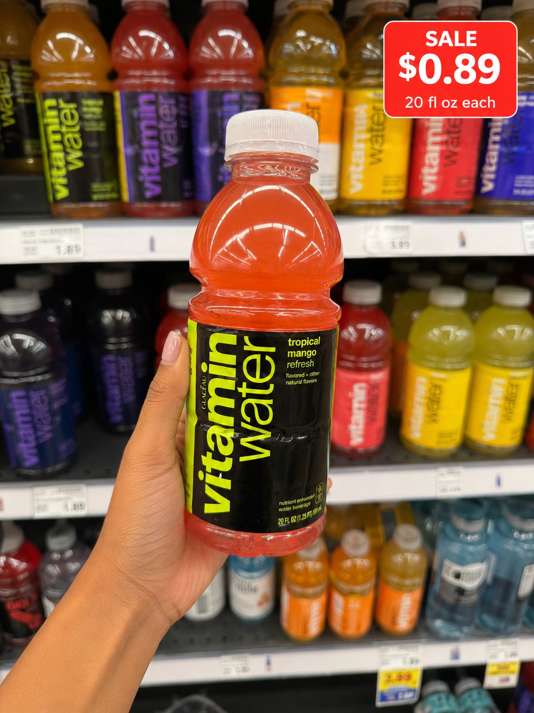Vitaminwater tropical mango refresh