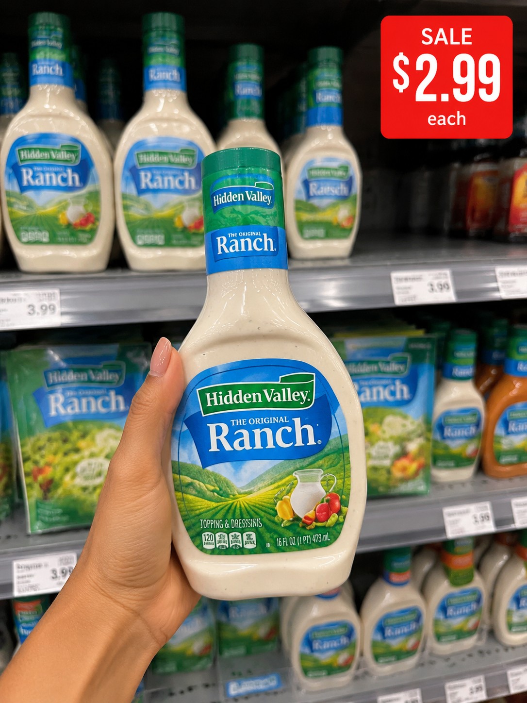 Hidden Valley The Original Ranch Salad Dressing Select Varieties 12-16 fl oz