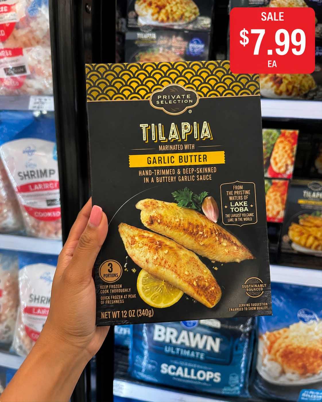 PRIVATE SELECTION TILAPIA MARINATED WITH GARLIC BUTTER
