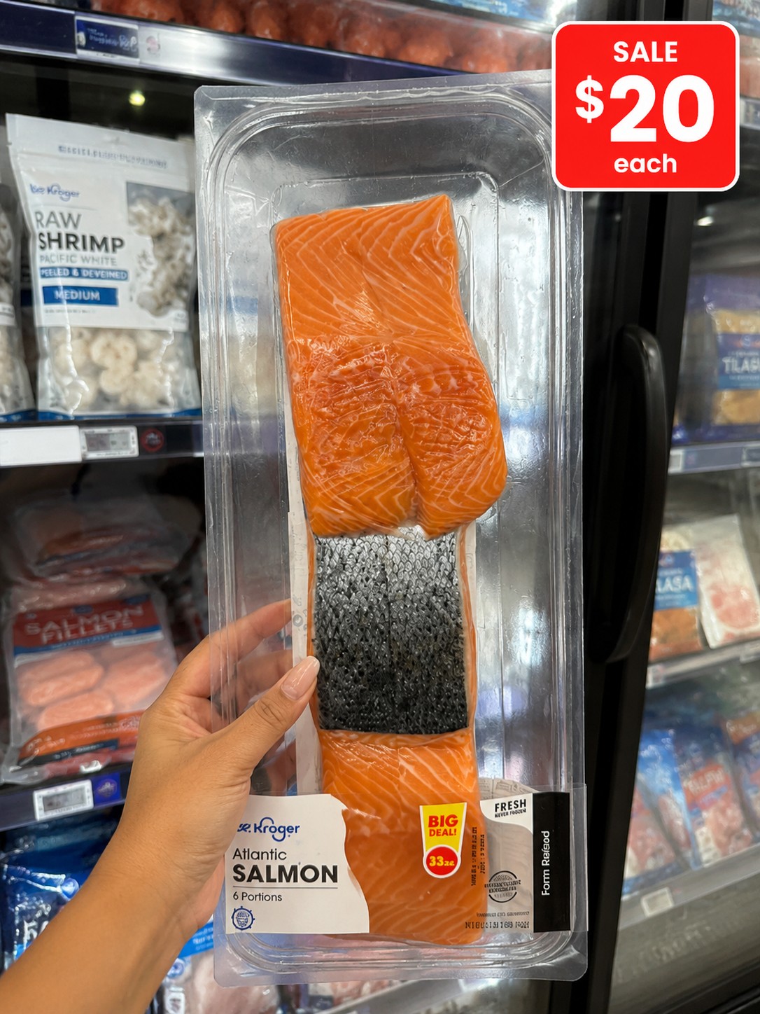 Kroger Atlantic SALMON 6 Portions