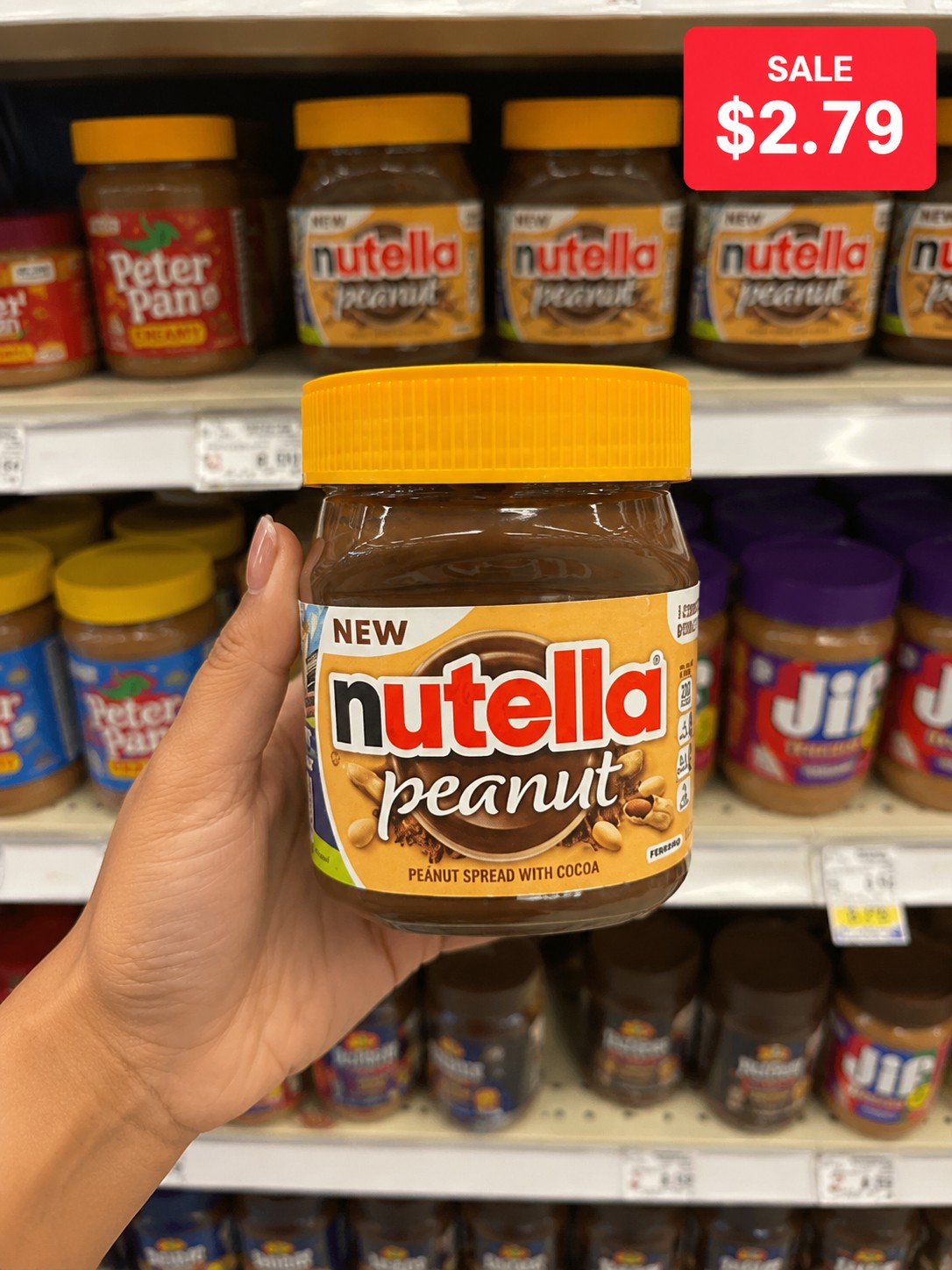 Nutella peanut PEANUT SPREAD WITH COCOA
