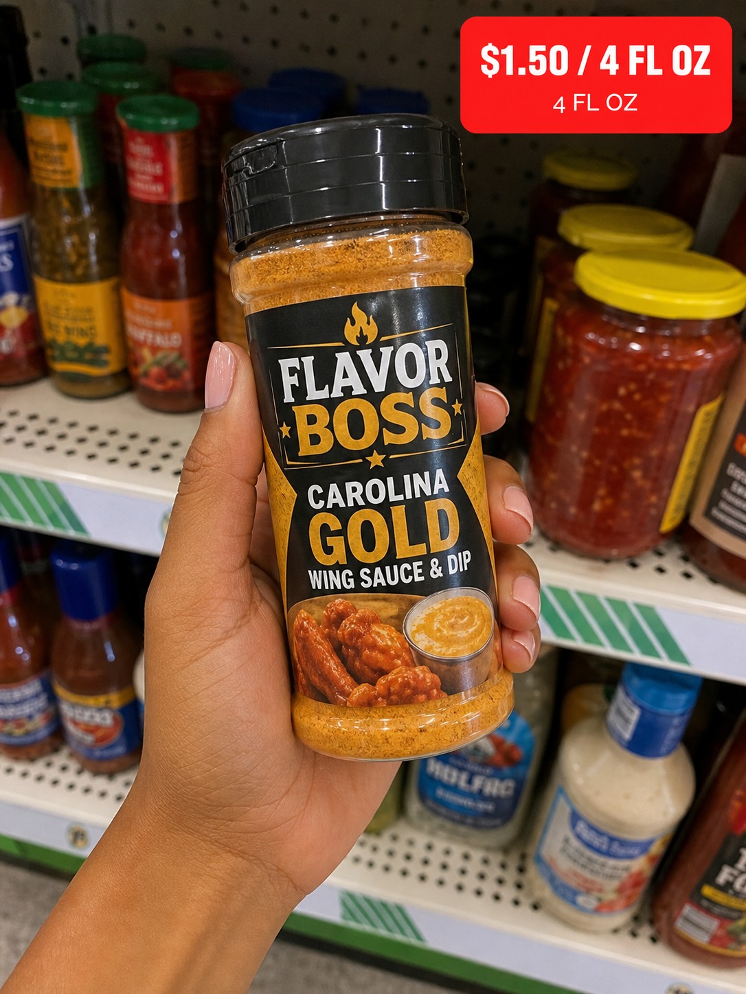 FLAVOR BOSS CAROLINA GOLD WING SAUCE & DIP
