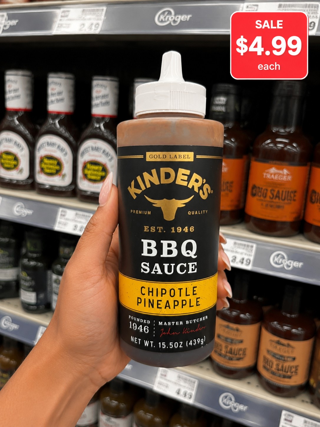Kinder's BBQ Sauce Chipotle Pineapple