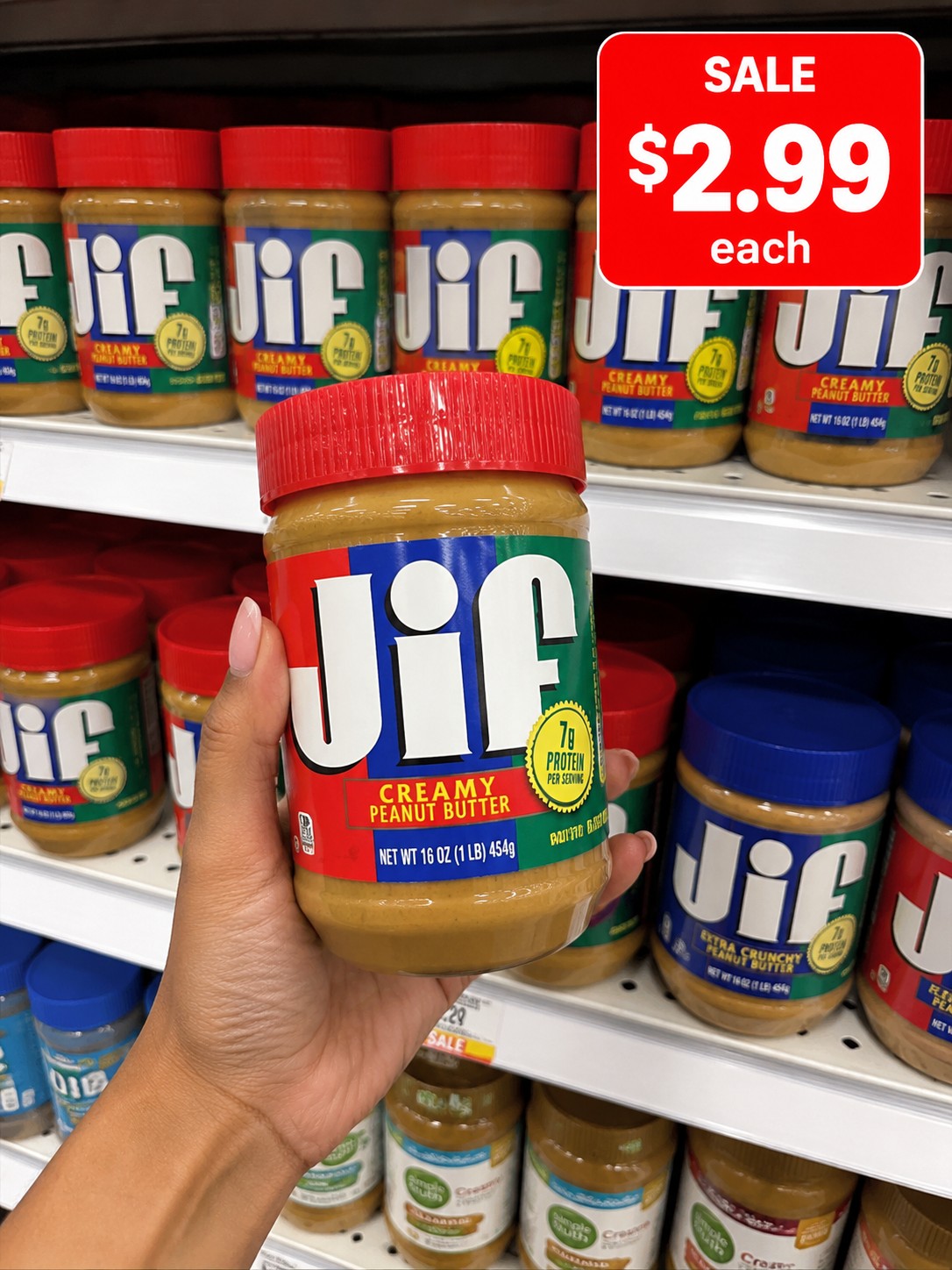 Jif Peanut Butter Select Varieties 15.5-16 oz