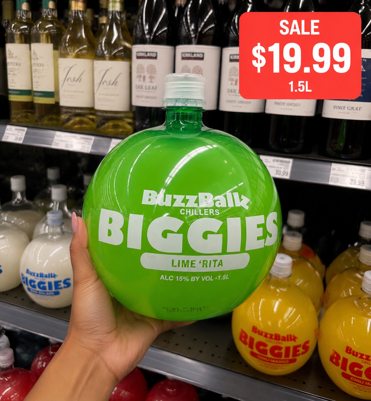 BuzzBallz Chillers BIGGIES LIME 'RITA ALC 15% BY VOL - 1.5L