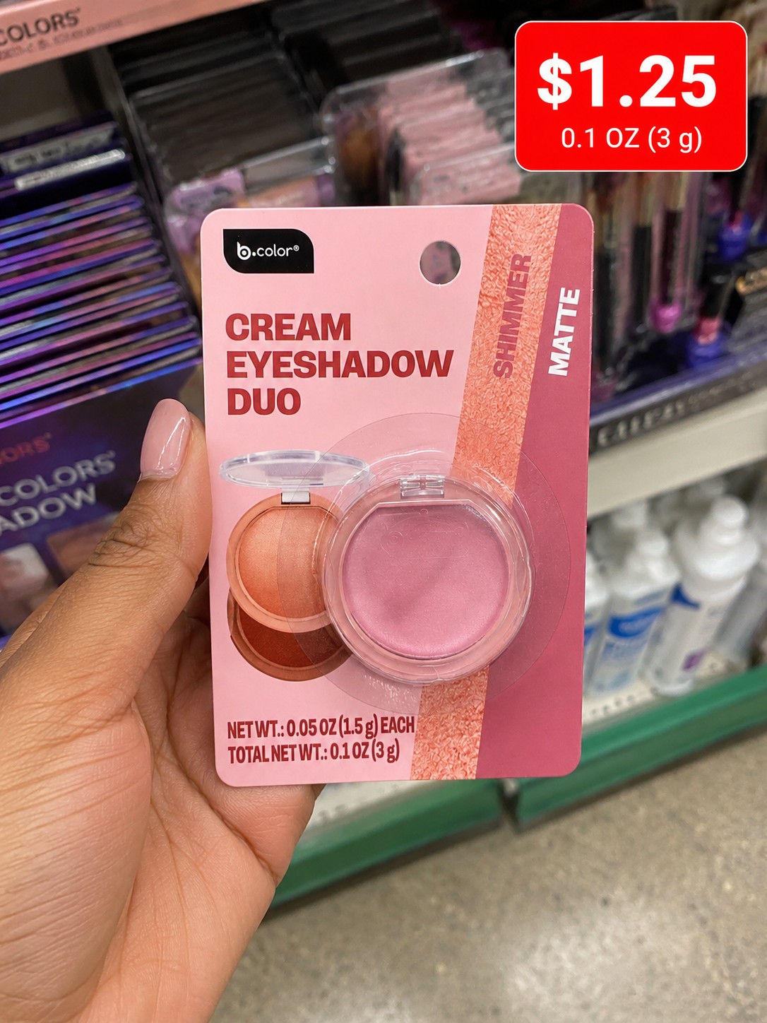 b.color® CREAM EYESHADOW DUO SHIMMER MATTE