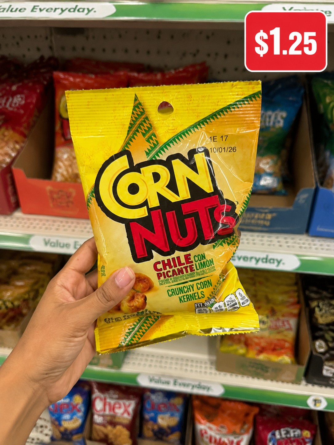 CORN NUTS CHILE CON PICANTE LIMON CRUNCHY CORN KERNELS