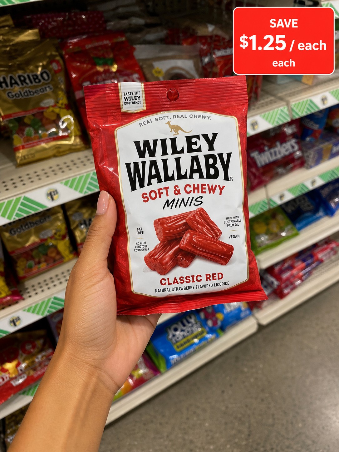 Wiley Wallaby Soft & Chewy Minis Classic Red