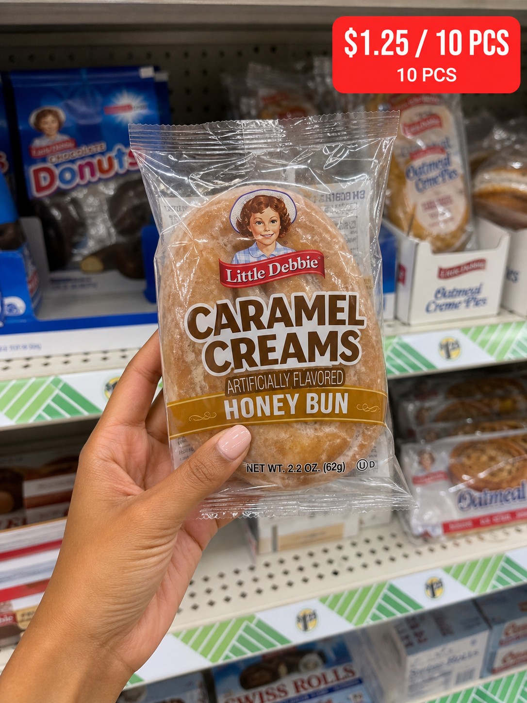 CARAMEL CREAMS ARTIFICIALLY FLAVORED HONEY BUN