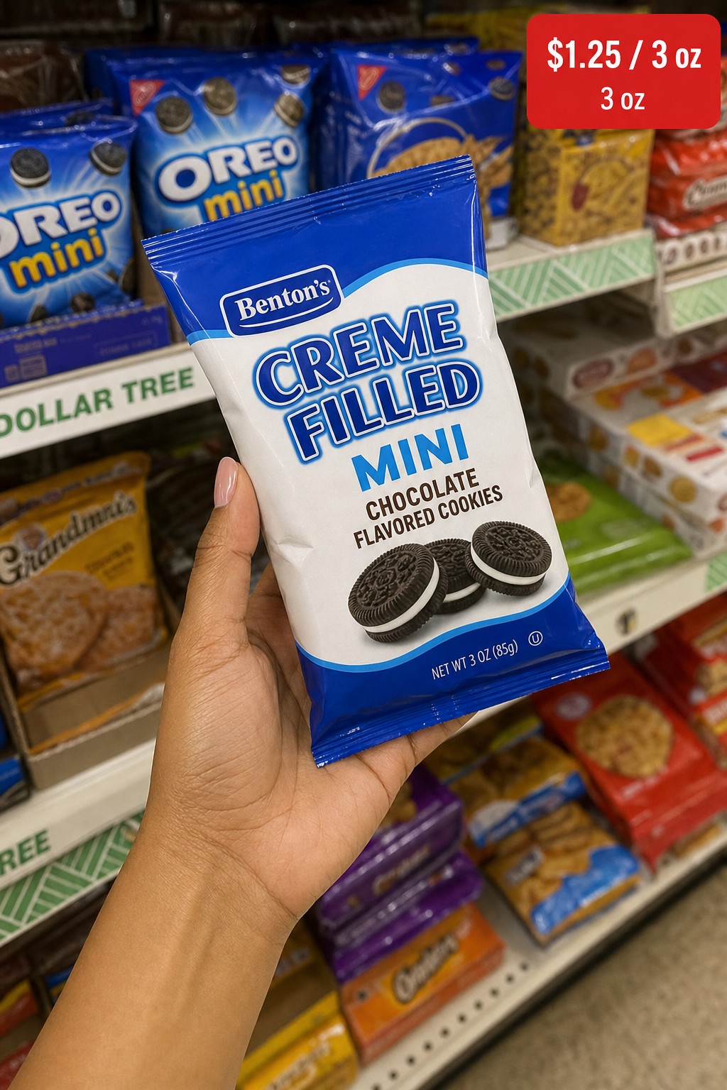 CREME FILLED MINI CHOCOLATE FLAVORED COOKIES