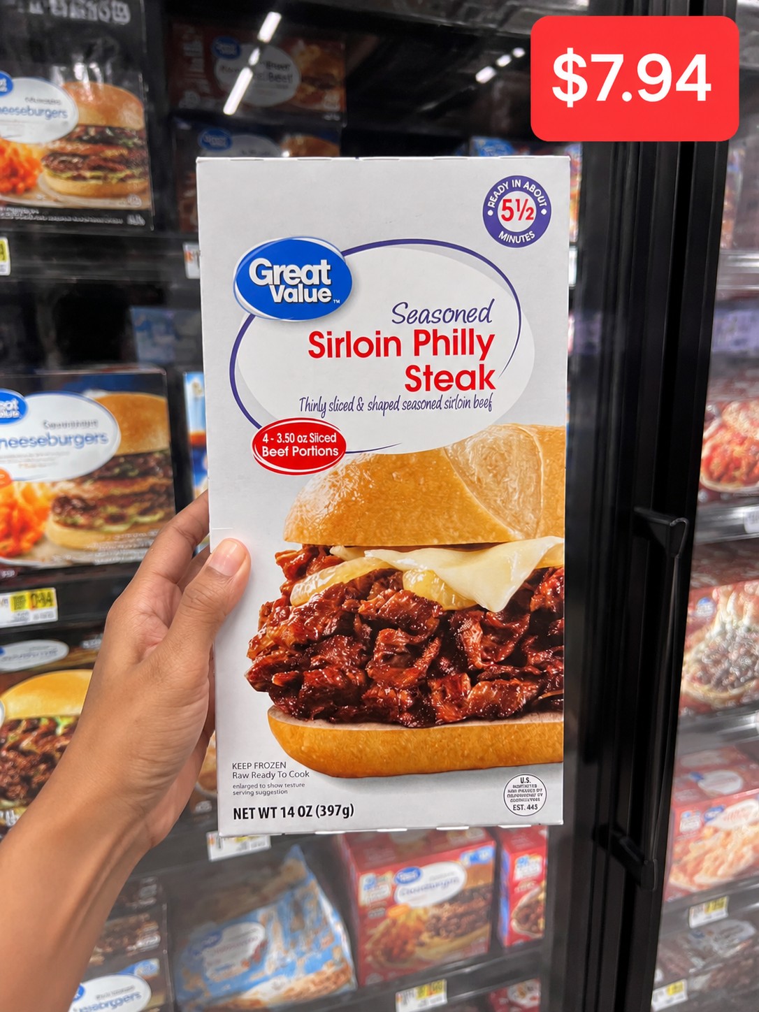 Great Value Seasoned Sirloin Philly Steak