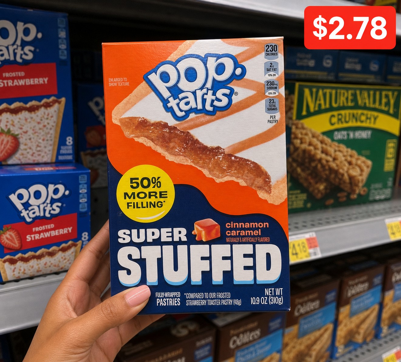 Pop-Tarts Super Stuffed Cinnamon Caramel Pastries