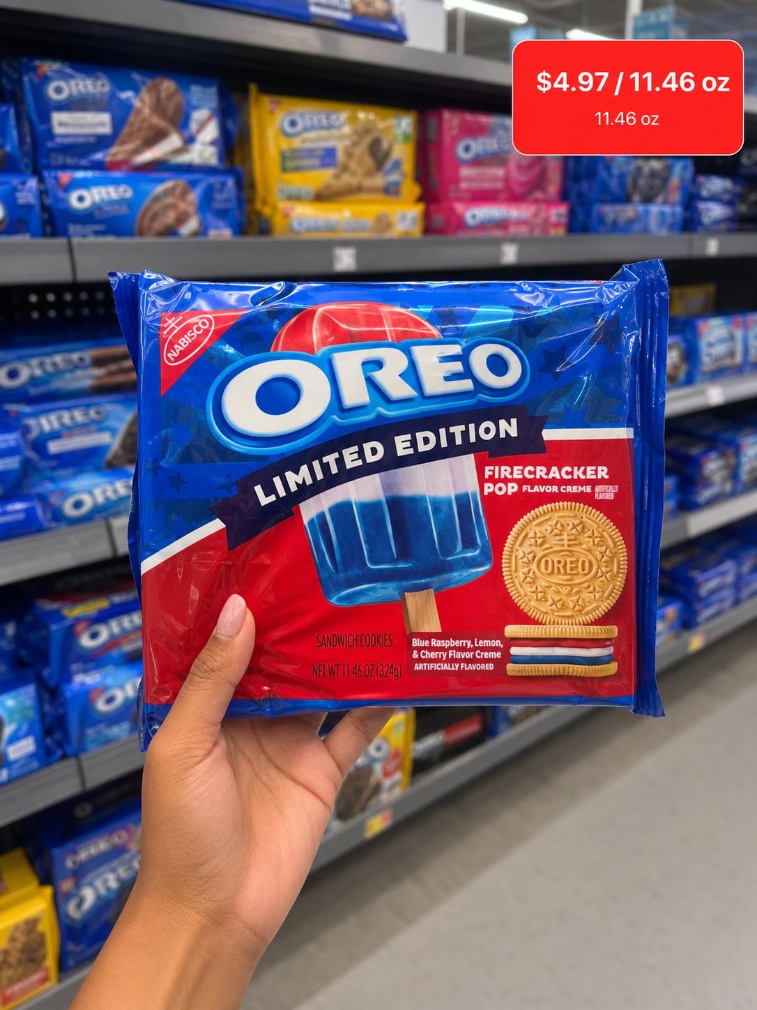 OREO LIMITED EDITION FIRECRACKER POP FLAVOR CREME