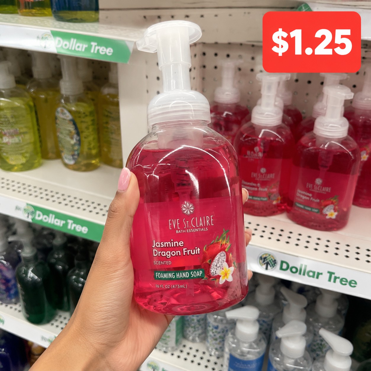 EVE ST. CLAIRE BATH ESSENTIALS Jasmine Dragon Fruit FOAMING HAND SOAP