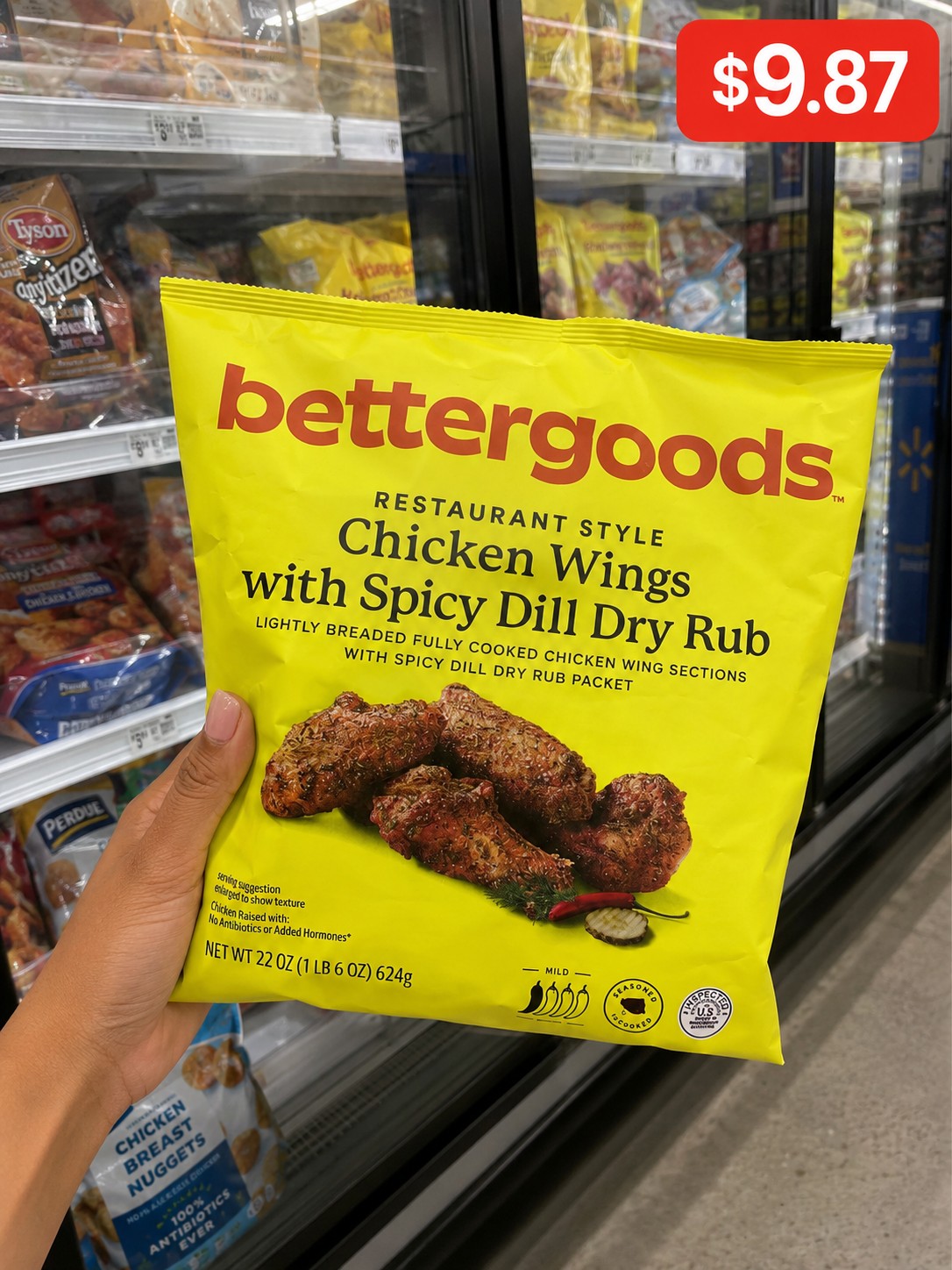 bettergoods RESTAURANT STYLE Chicken Wings with Spicy Dill Dry Rub