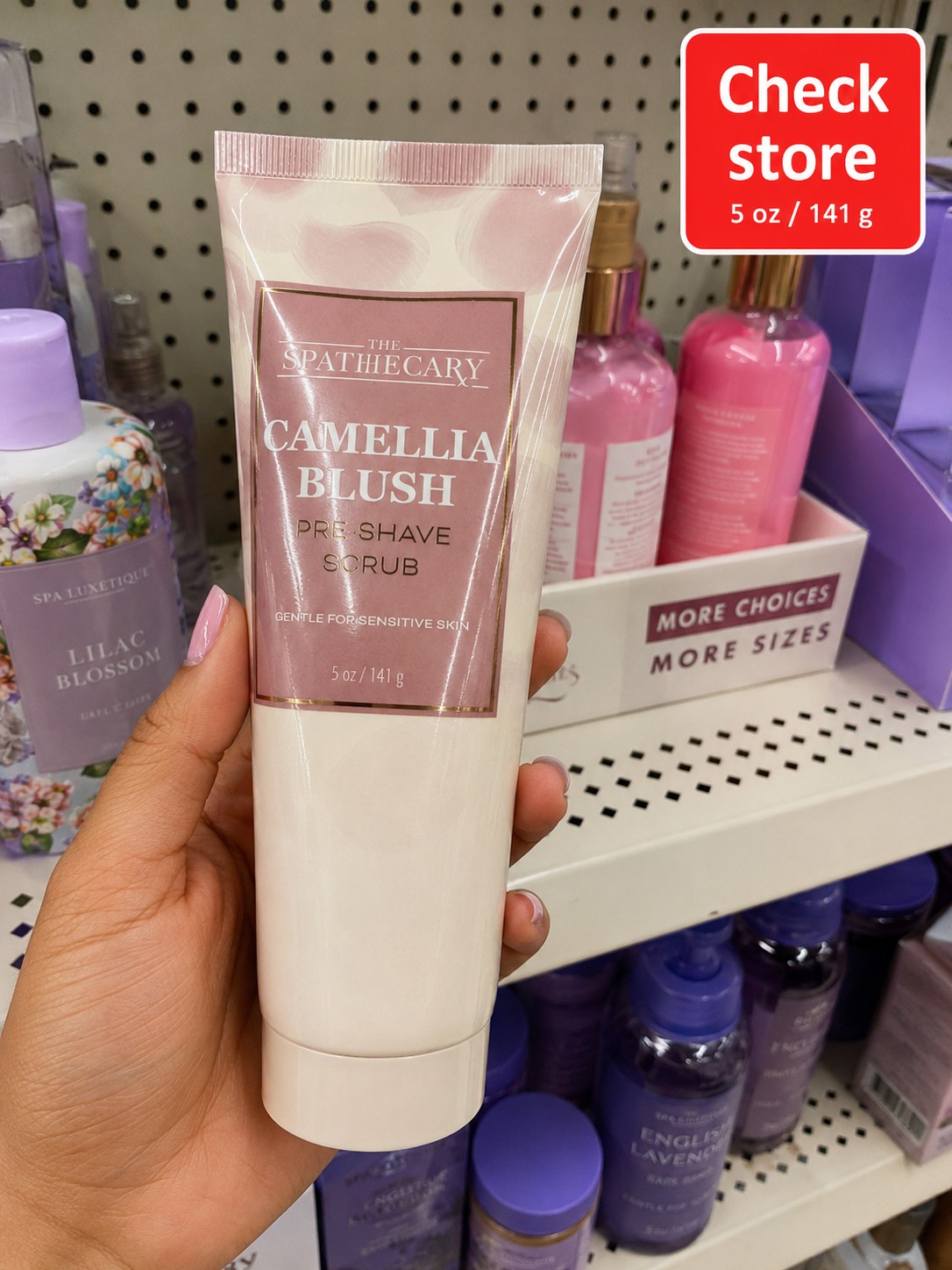 THE SPATHECARY CAMELLIA BLUSH PRE-SHAVE SCRUB