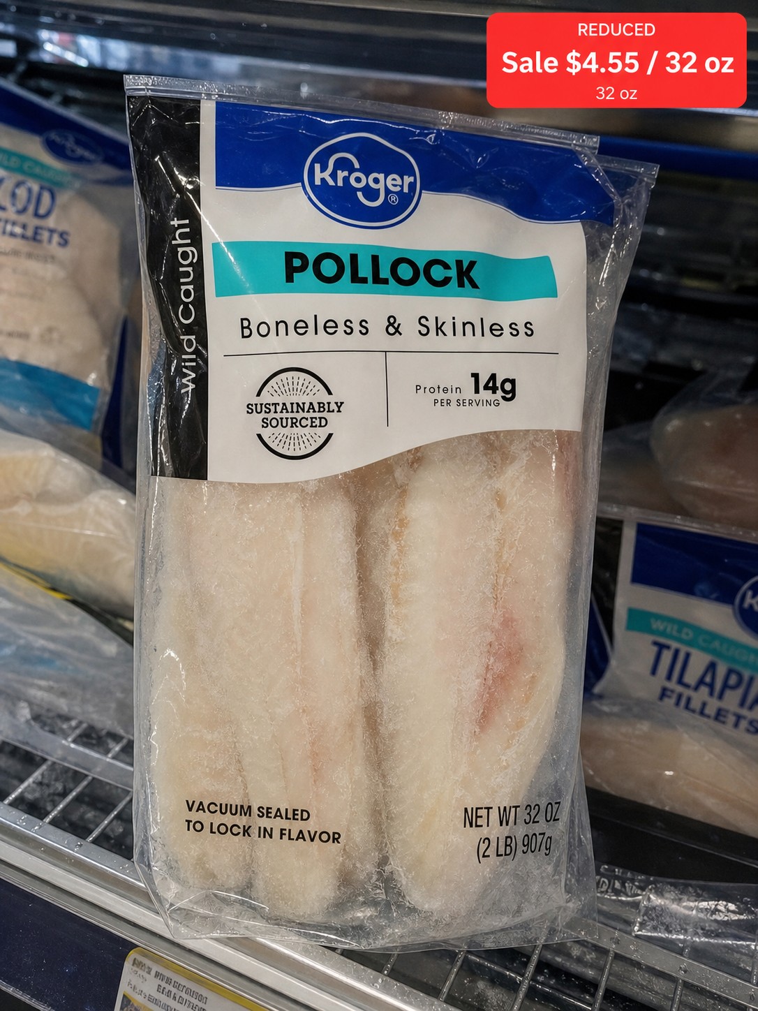 Kroger Pollock Boneless & Skinless