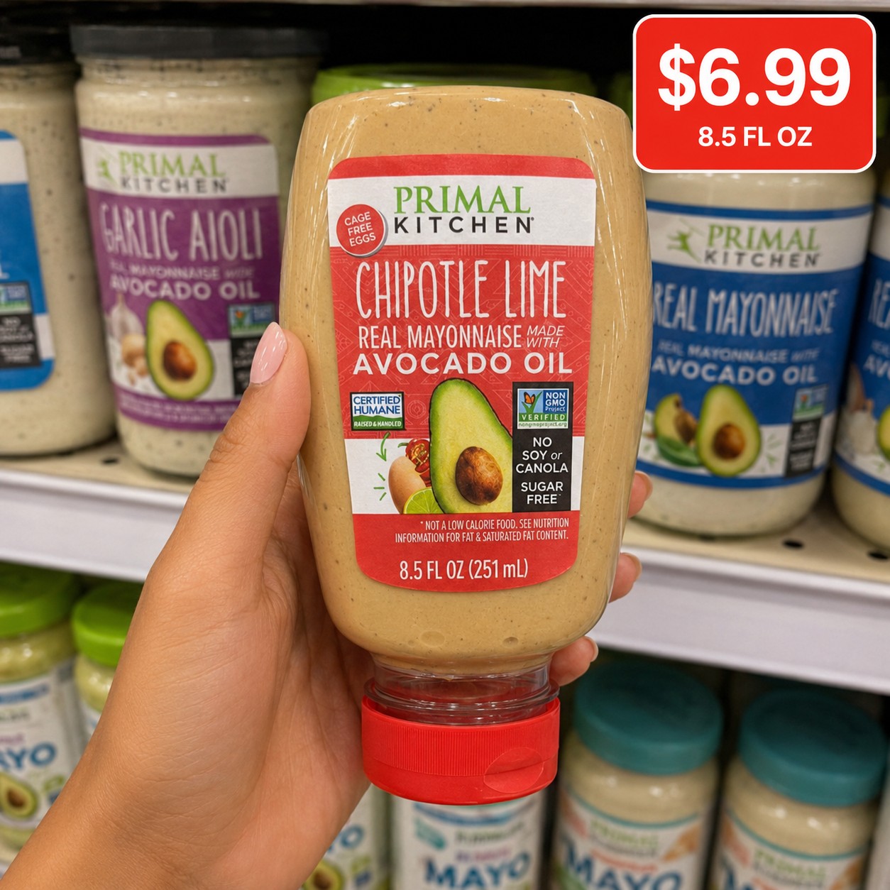 Primal Kitchen Chipotle Lime Real Mayonnaise Made With Avocado Oil