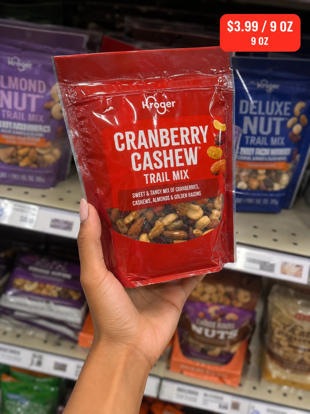 Kroger Cranberry Cashew Trail Mix