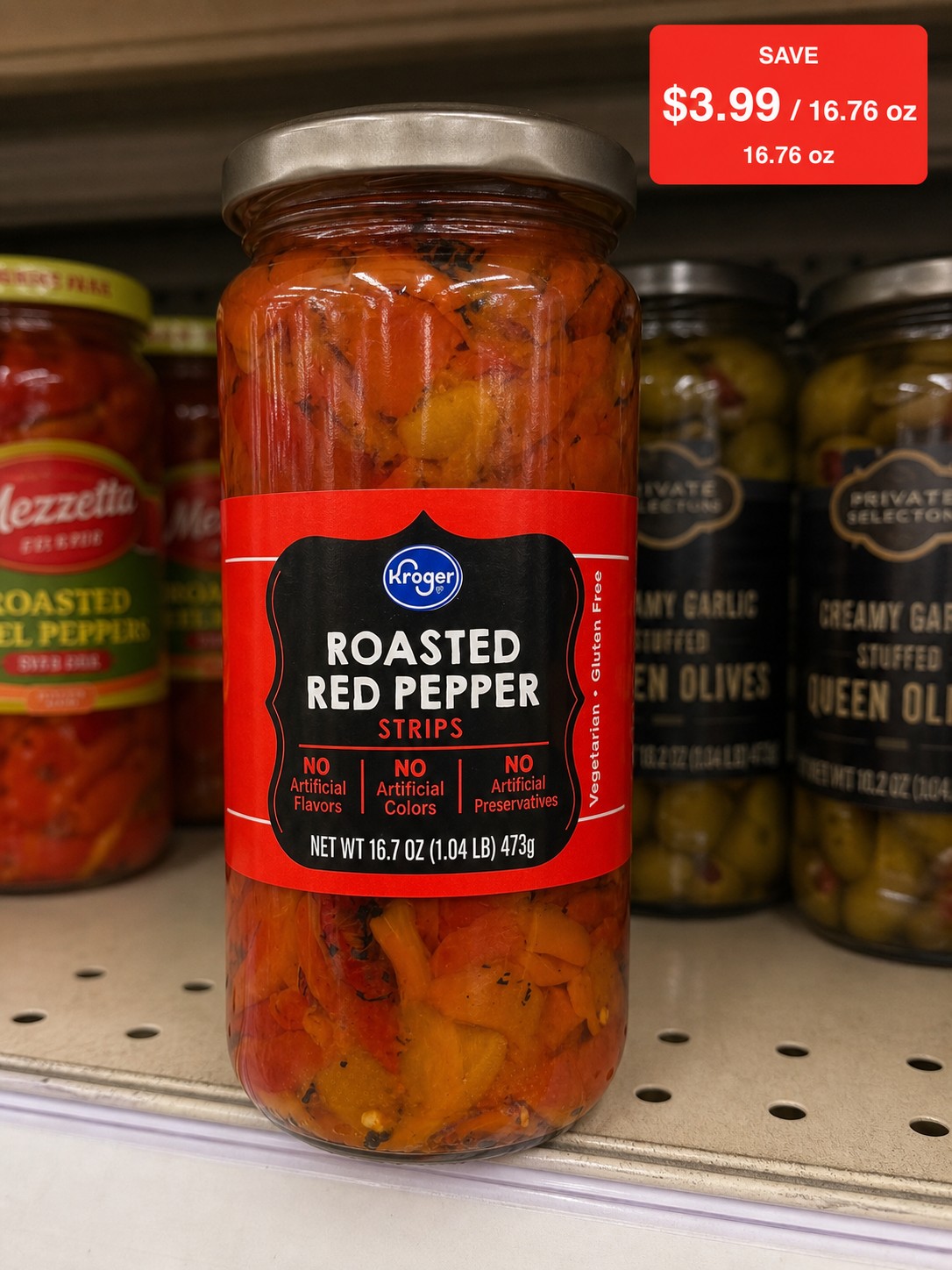 Kroger ROASTED RED PEPPER STRIPS