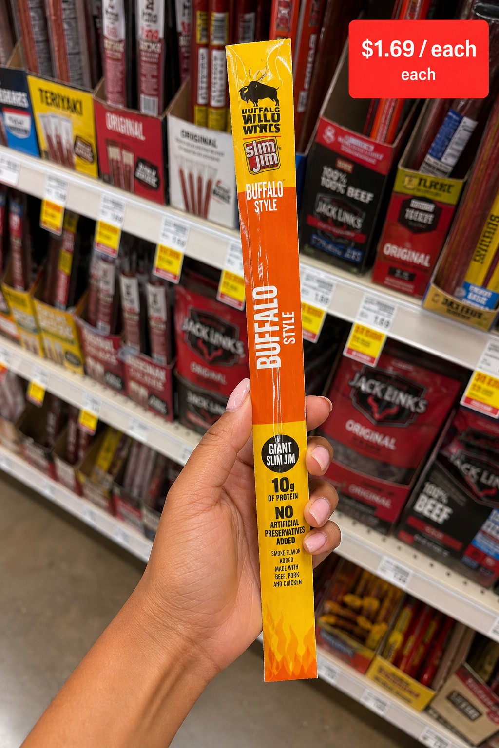 Wild Bill's Buffalo Style Giant Slim Jim
