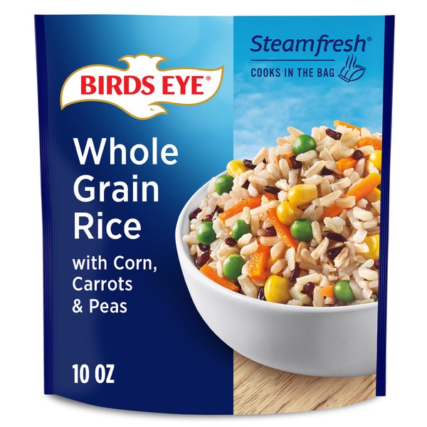 Birds Eye Steamfresh Whole Grain Rice with Corn, Carrots and Peas | $1.49 - 99¢