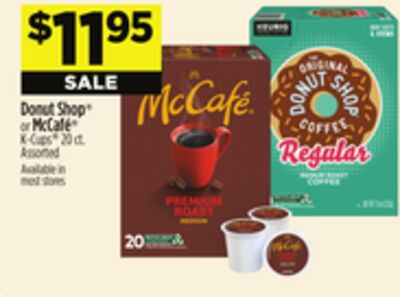 Donut Shop® or McCafé® K-Cups®