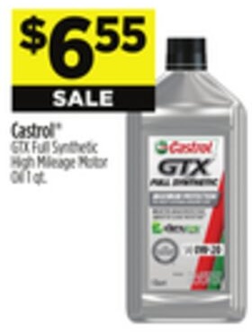 Castrol® GTX Full Synthetic High Mileage Motor Oil