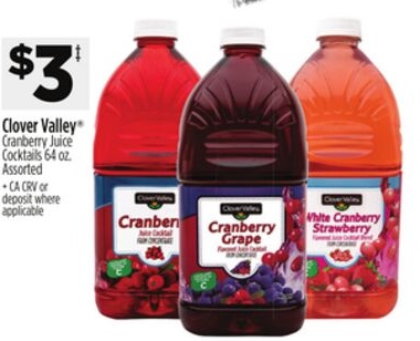 Clover Valley® Cranberry Juice Cocktails