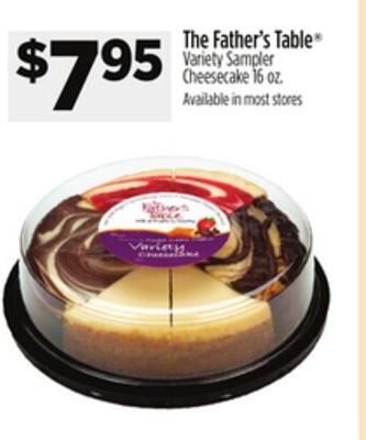 The Father's Table® Variety Sampler Cheesecake