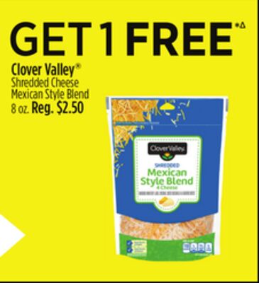 Clover Valley® Shredded Cheese Mexican Style Blend