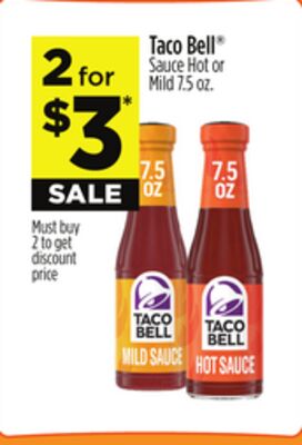 Taco Bell® Sauce or Hot Mild
