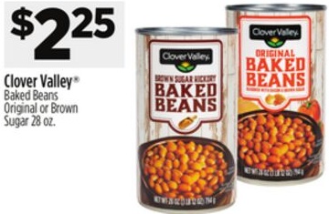 Clover Valley® Baked Beans Original or Brown Sugar