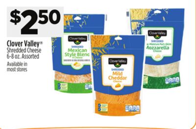 Clover Valley® Shredded Cheese