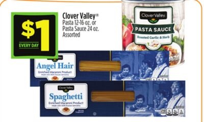 Clover Valley® Pasta 12-16 oz. or Pasta Sauce 24 oz.