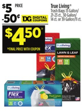 True Living® Trash Bags