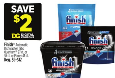 Finish® Automatic Dishwasher Tabs Quantum® or Power