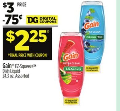 Gain® EZ-Squeeze Dish Liquid