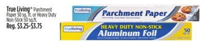 True Living® Parchment Paper 30 sq. ft. or Heavy Duty Non-Stick 50 sq. ft.