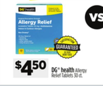 DG® health Allergy Relief Tablets