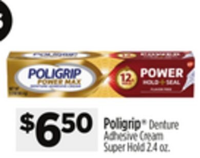 Poligrip® Denture Adhesive Cream Super Hold