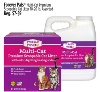 Forever Pals® Multi-Cat Premium Scoopable Cat Litter