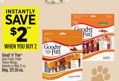 Good'n'Fun® Dog Treats Triple Flavor Wings, Kabobs or Ribs