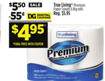 True Living® Premium Paper Towels