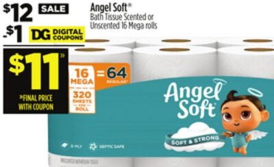 Angel Soft® Bath Tissue Scented or Unscented