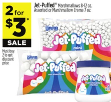 Jet-Puffed® Marshmallows Assorted or Marshmallow Creme