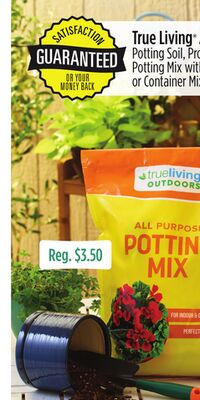 True Living™ All Purpose Potting Soil, Professional Potting Mix with Fertilizer or Container Mix