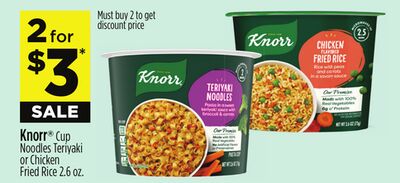 Knorr® Cup Noodles Teriyaki or Chicken Fried Rice