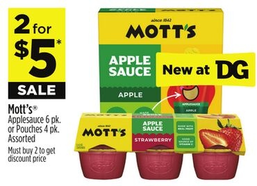 Mott's® Applesauce or Pouches